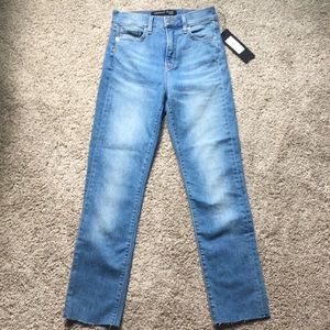 Veronica Beard Ryleigh High Rise Slim Straight Pants